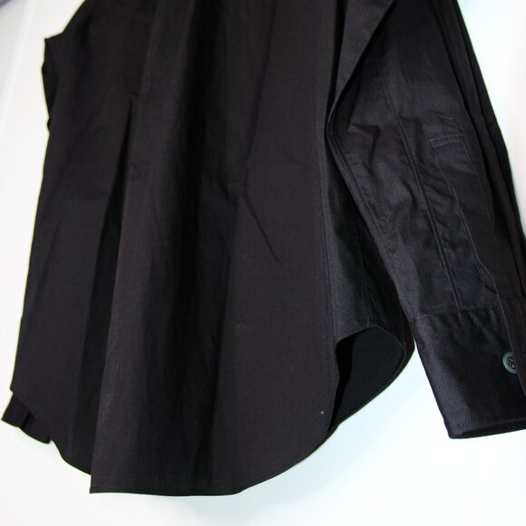 BNWT AW20 COMME DES GARCONS BLACK ZIP DETAIL SHIRT S - Picture 7 of 14